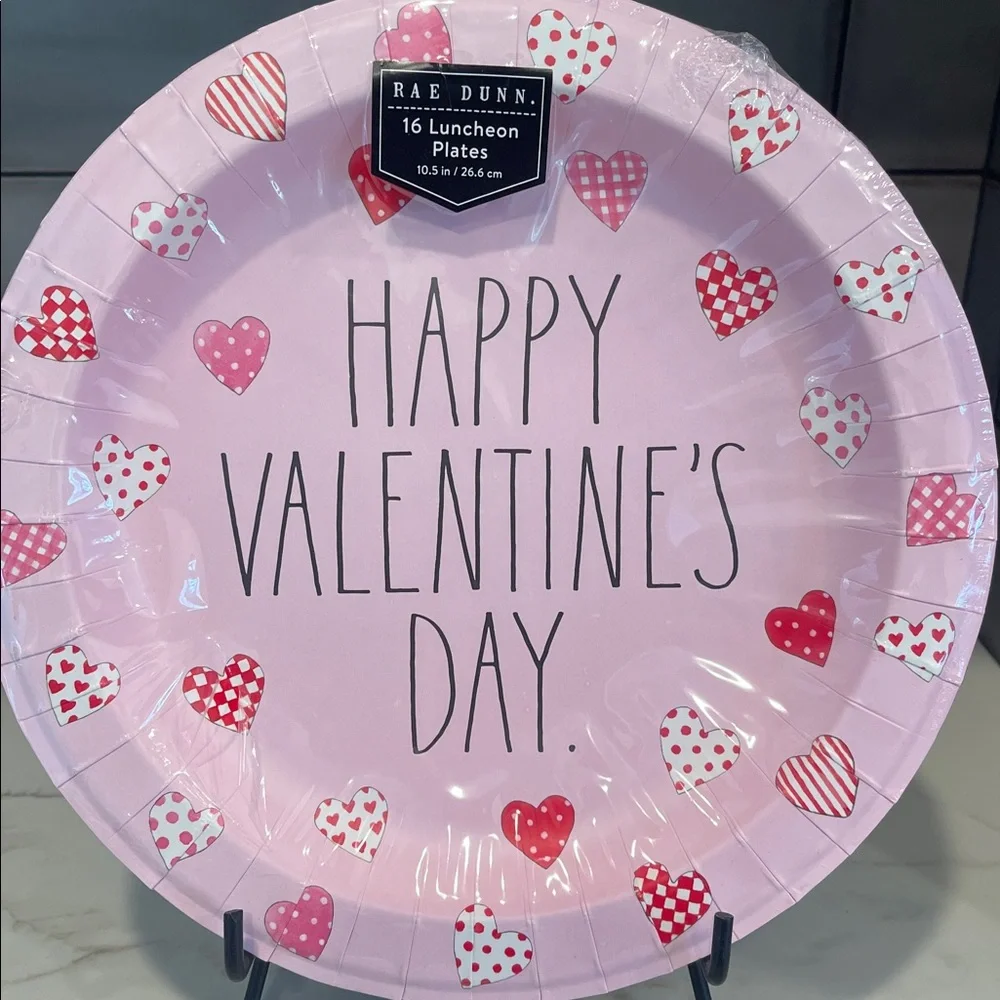 Rae Dunn “Happy ❤️Valentine’s Day” 💕Galentine Party Plates & Napkins